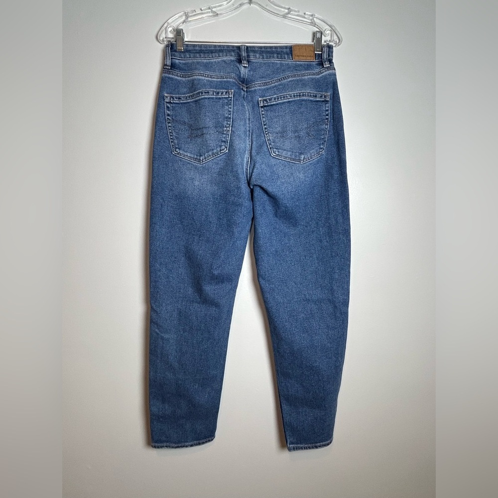American Eagle highest rise mom Jeans size 6 regular high waist stretch denim - Picture 6 of 12